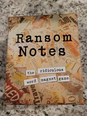 Ransom Notes Ridiculous Word Magnet Game .  Like New